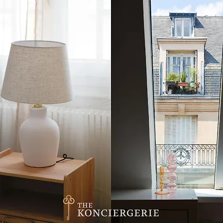 شقة Duplex De Gamme Avec Terrasse & Vue Tour Eiffel باريس
